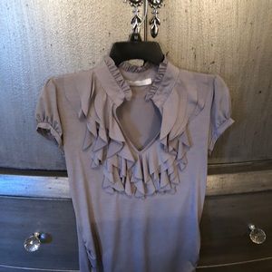 Charlotte Russe dressy ruffled shirt